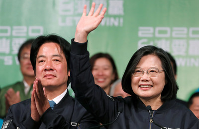 加媒：台灣總統強勢連任　台海敵意再度升高