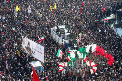 快訊／35人遭踩死！伊朗哀悼「萬人送蘇萊曼尼」爆踩踏事件